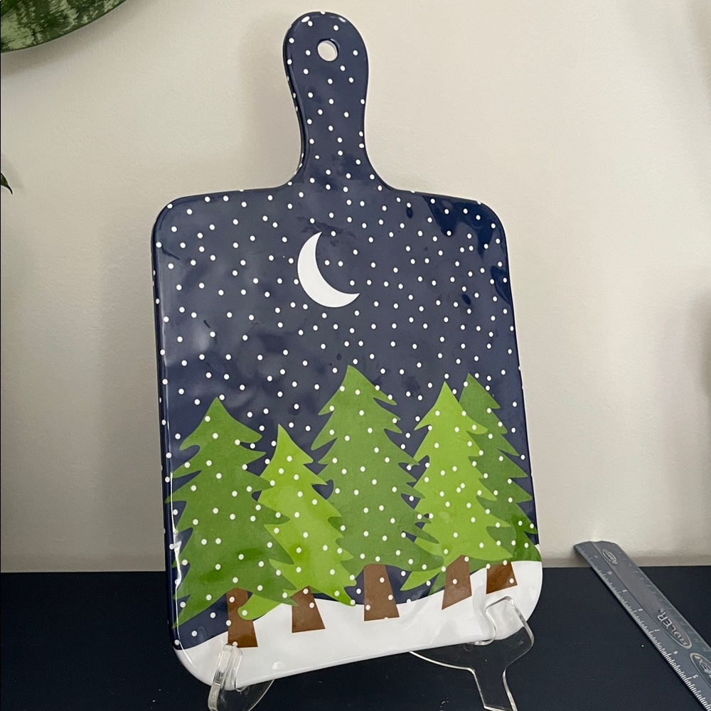 Melamine Cutting/ charcuterie, Winter Woodland  Serving Board